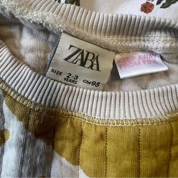 Zara Kids Quilted Easy Fit Sun Block Print Sweatshirt 2-3 Years - Picture 2 of 5